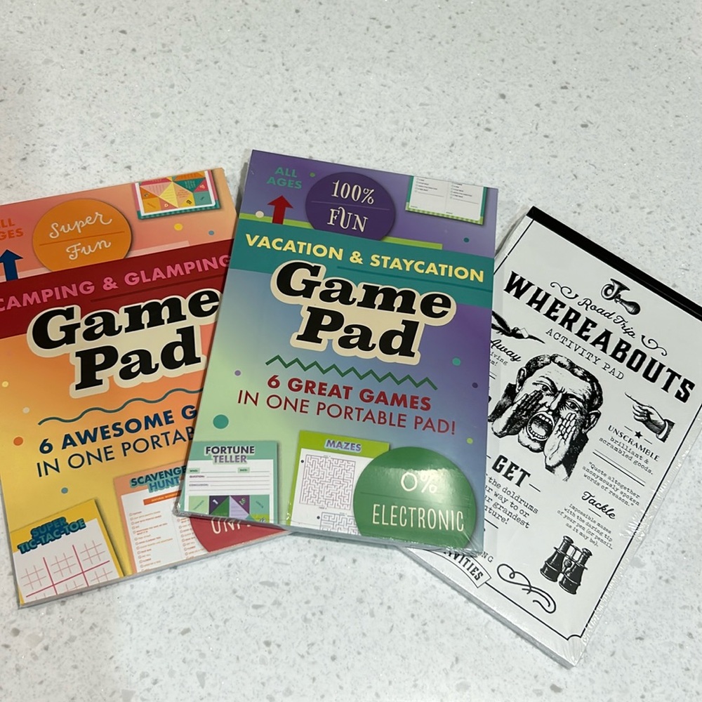 Bundle of 3 Travel Activity Pads - Full Size